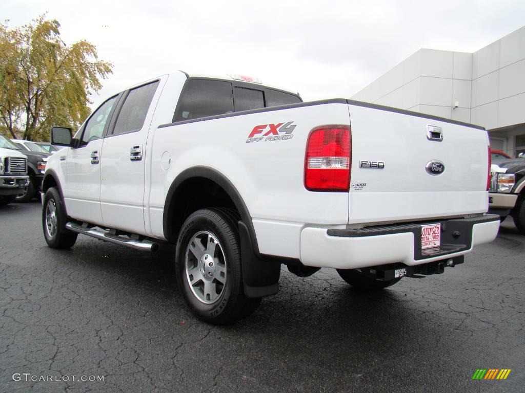 2006 F150 FX4 SuperCrew 4x4 - Oxford White / Black photo #25