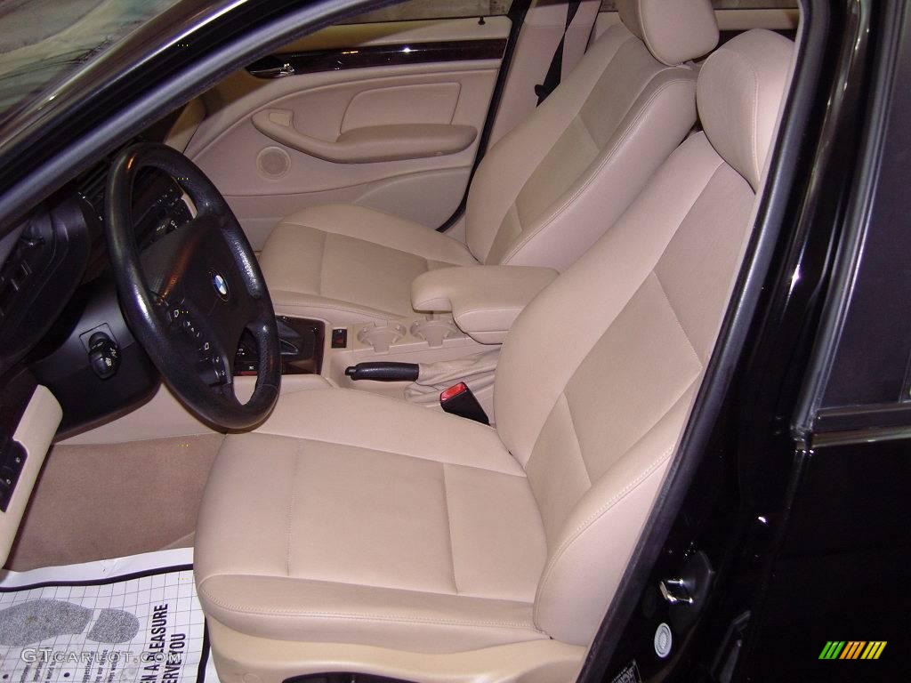 2004 3 Series 325xi Sedan - Jet Black / Sand photo #10