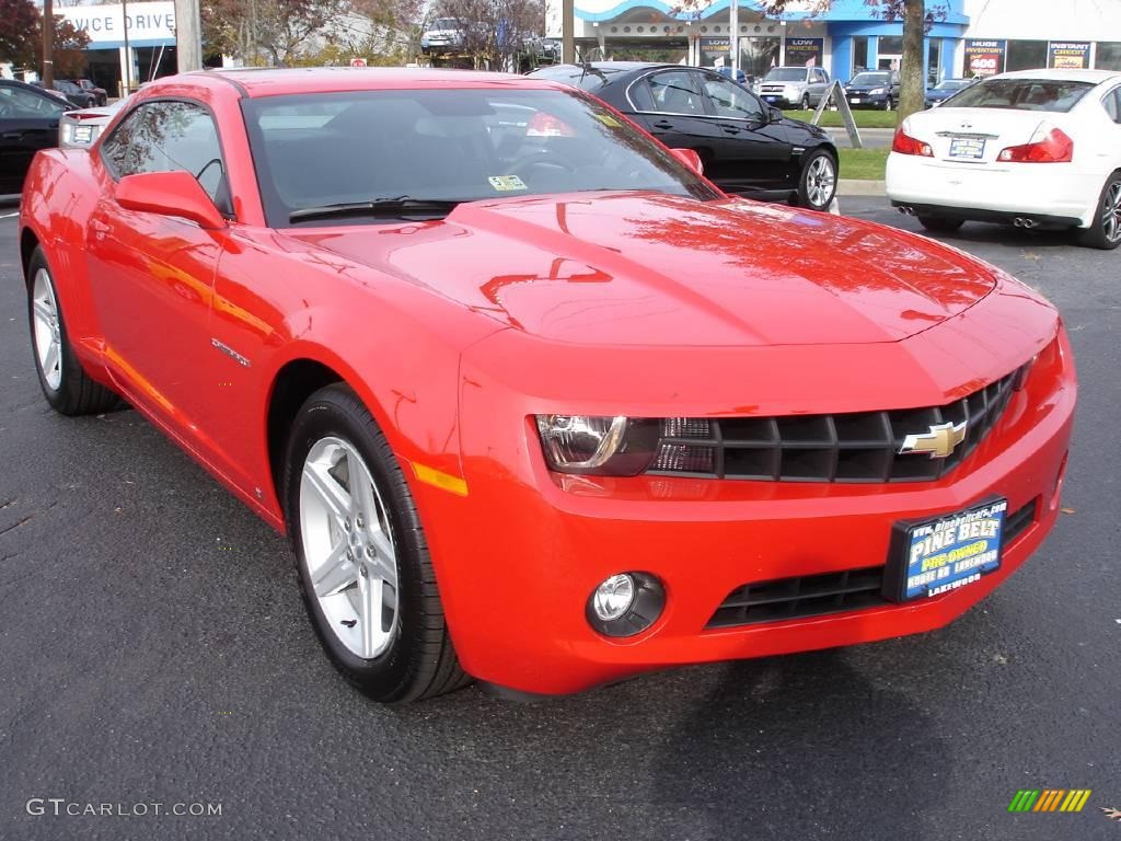 2010 Camaro LT Coupe - Victory Red / Black photo #2