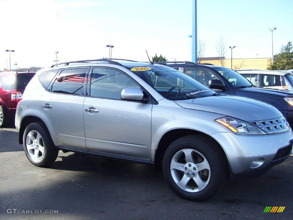 2005 Murano SL AWD - Sheer Silver Metallic / Charcoal photo #3