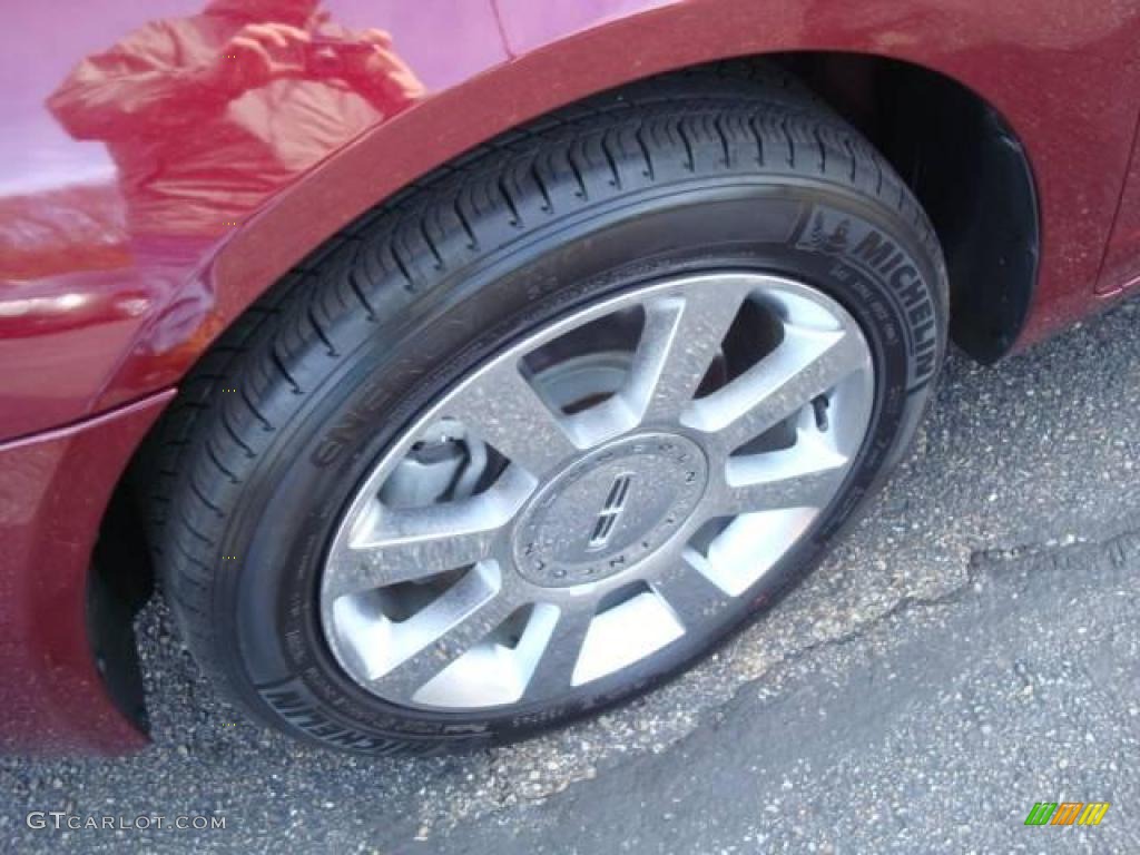 2007 MKZ AWD Sedan - Merlot Metallic / Sand photo #7