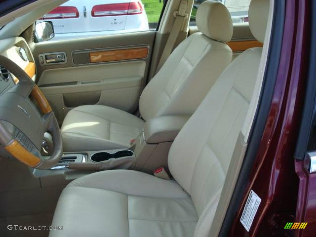 2007 MKZ AWD Sedan - Merlot Metallic / Sand photo #8