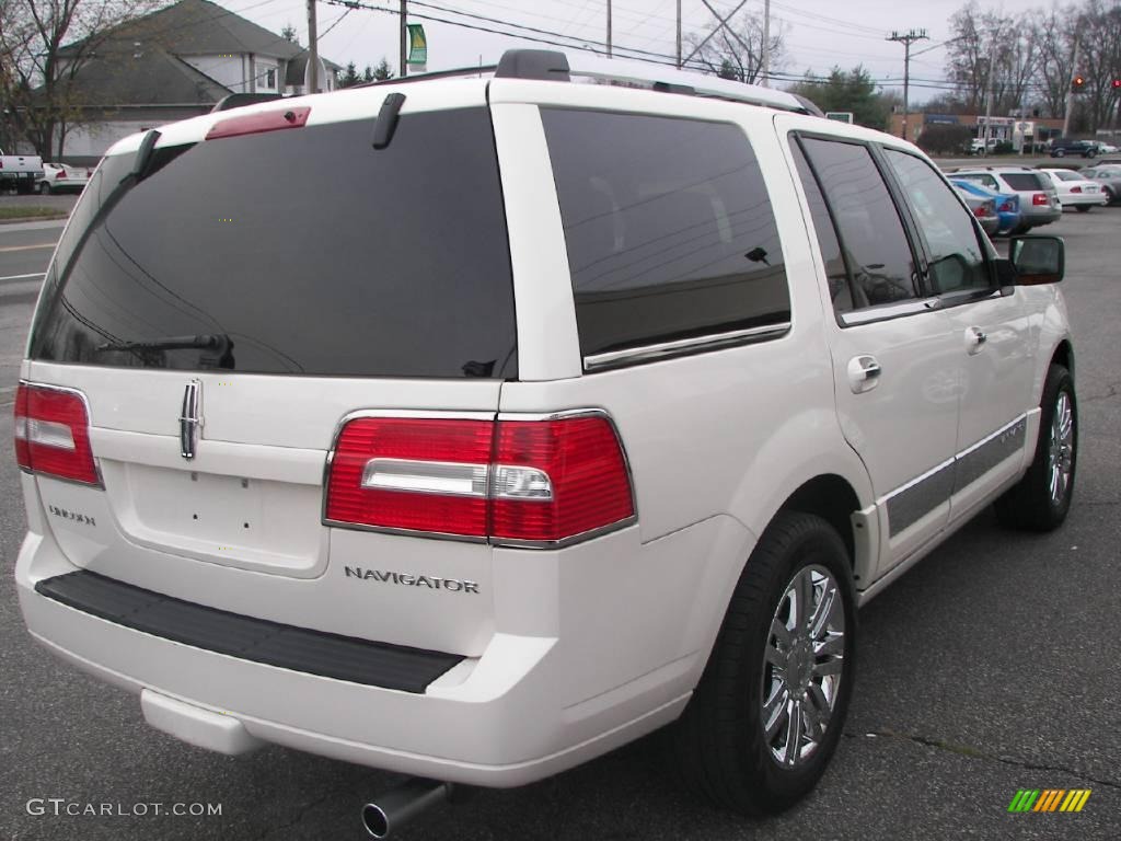 2007 Navigator Ultimate 4x4 - White Chocolate Tri-Coat / Camel photo #4