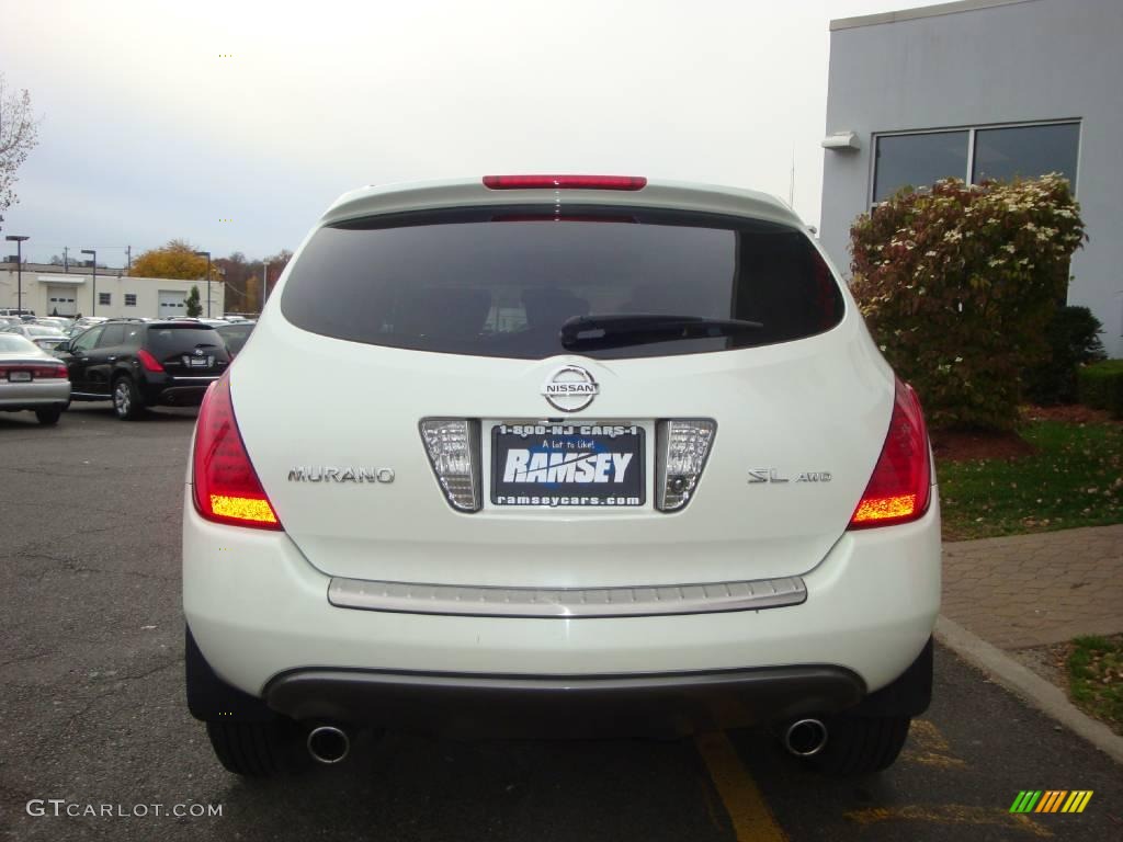 2006 Murano SL AWD - Glacier Pearl / Cafe Latte photo #9