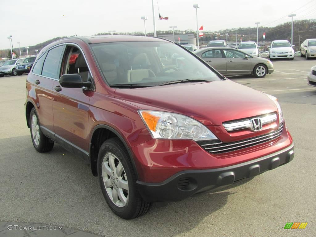 2007 CR-V EX 4WD - Tango Red Pearl / Gray photo #9