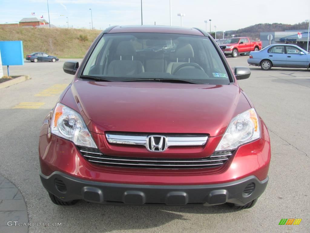 2007 CR-V EX 4WD - Tango Red Pearl / Gray photo #10