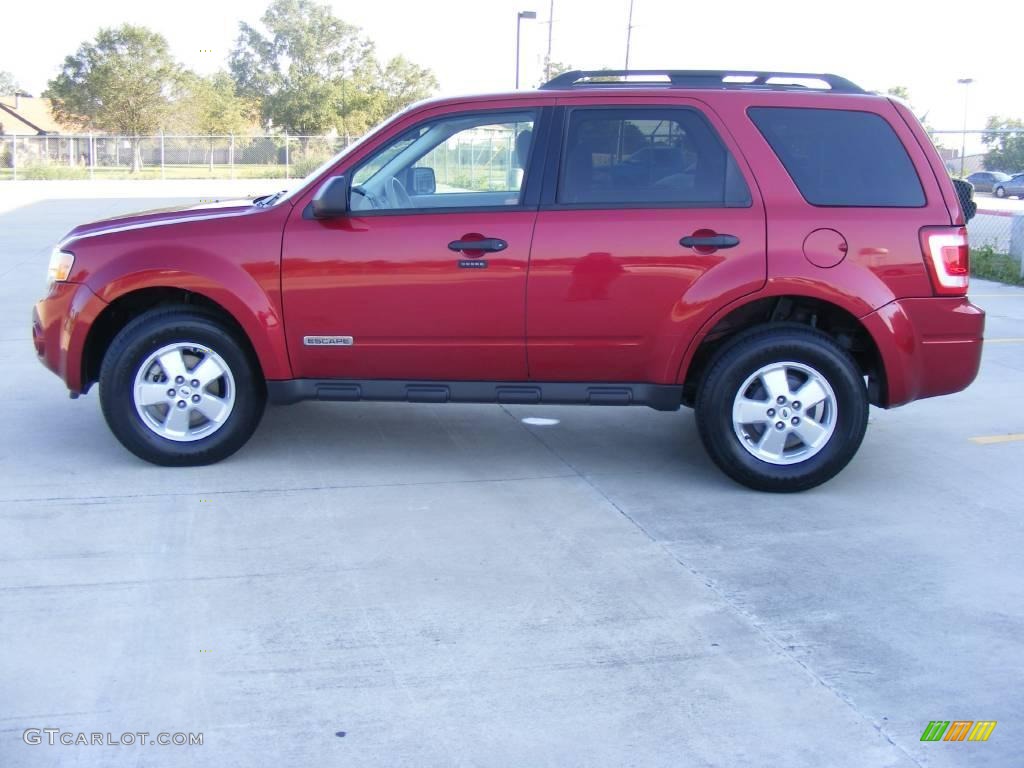 2008 Escape XLT - Redfire Metallic / Stone photo #6