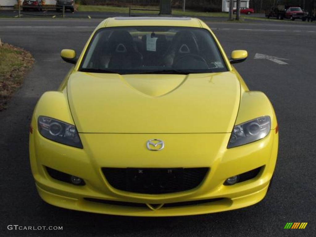 2004 RX-8  - Lightning Yellow / Black photo #3