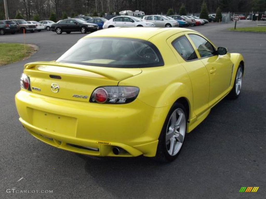 2004 RX-8  - Lightning Yellow / Black photo #4