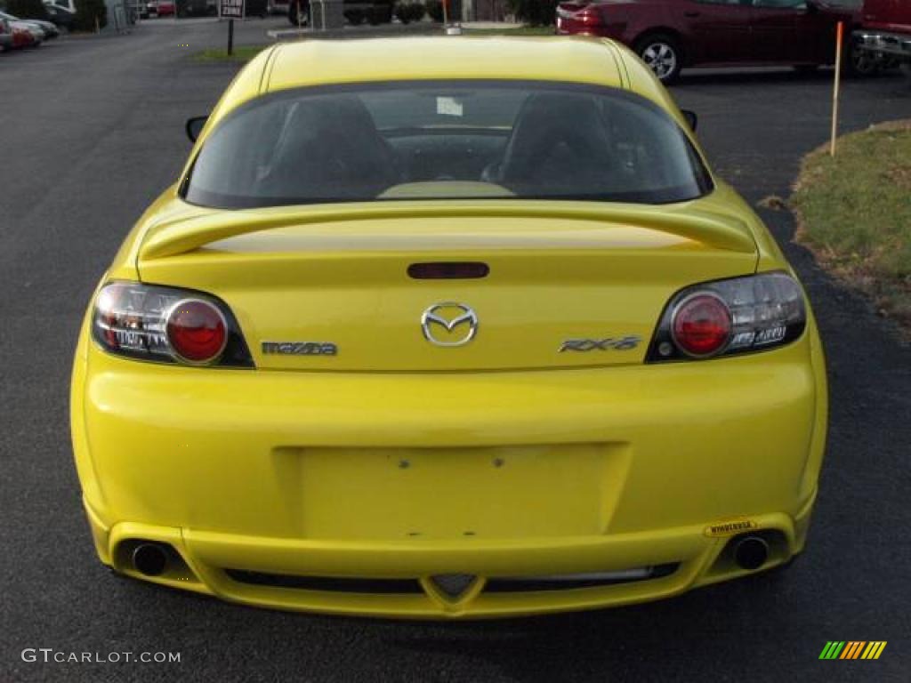 2004 RX-8  - Lightning Yellow / Black photo #5