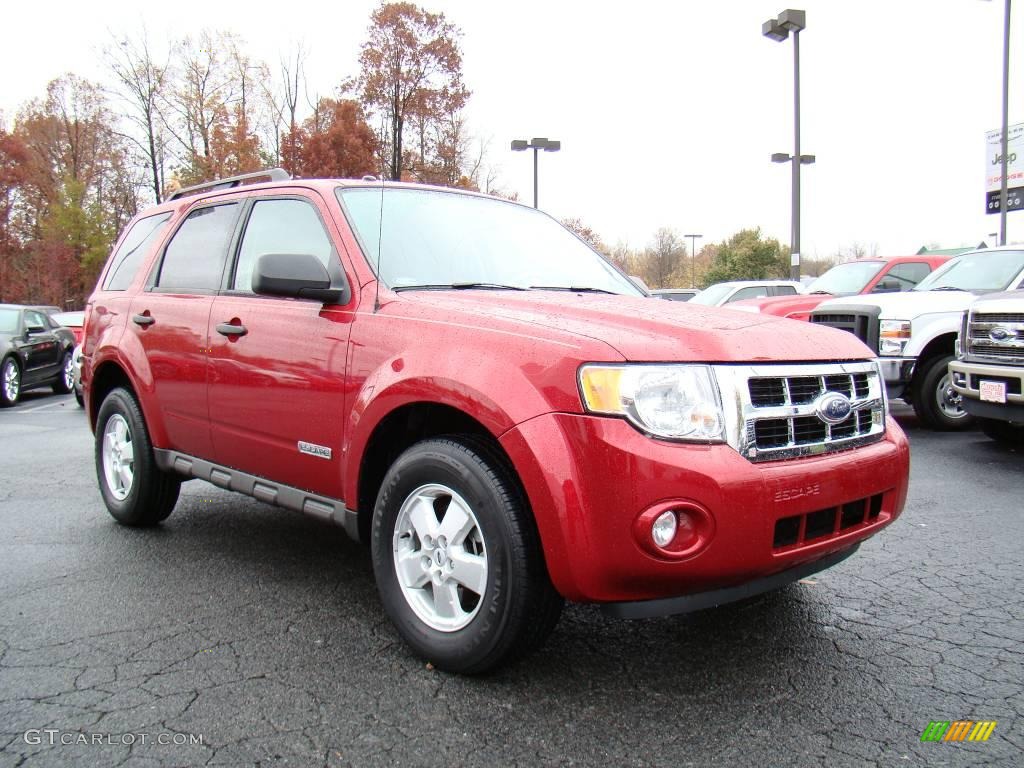 2008 Escape XLT - Redfire Metallic / Camel photo #1