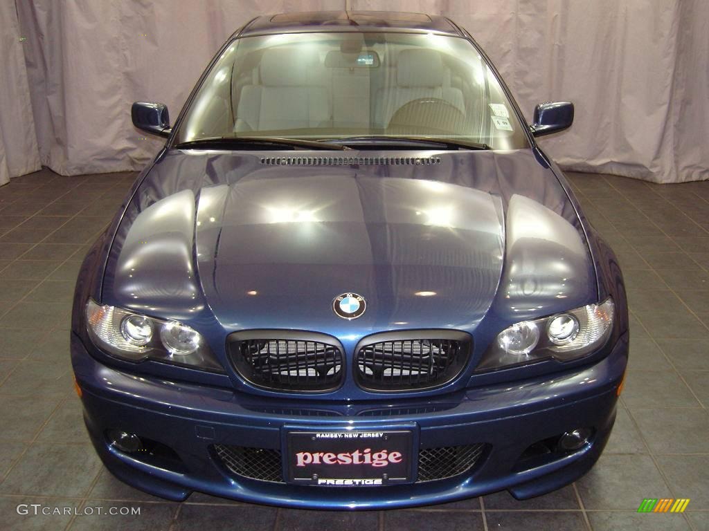 2005 3 Series 330i Coupe - Monaco Blue Metallic / Grey photo #2