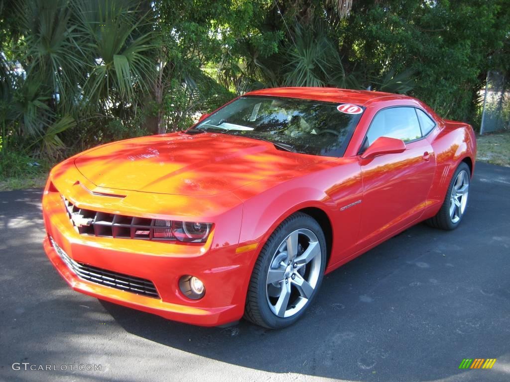2010 Camaro SS/RS Coupe - Victory Red / Gray photo #1