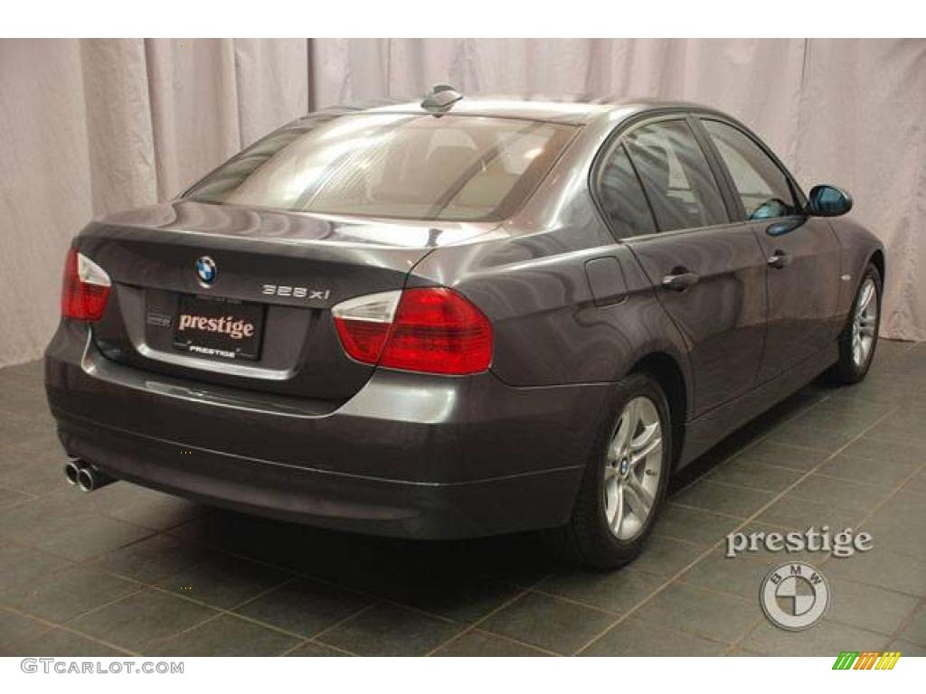 2008 3 Series 328xi Sedan - Sparkling Graphite Metallic / Black photo #5