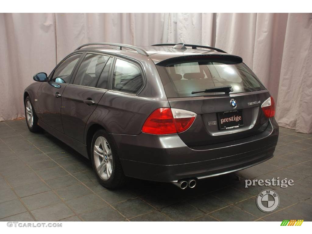2008 3 Series 328xi Wagon - Sparkling Graphite Metallic / Black photo #3