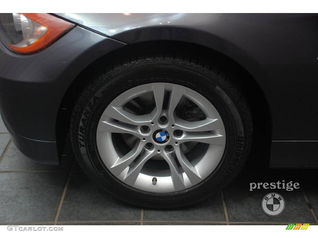 2008 3 Series 328xi Wagon - Sparkling Graphite Metallic / Black photo #8
