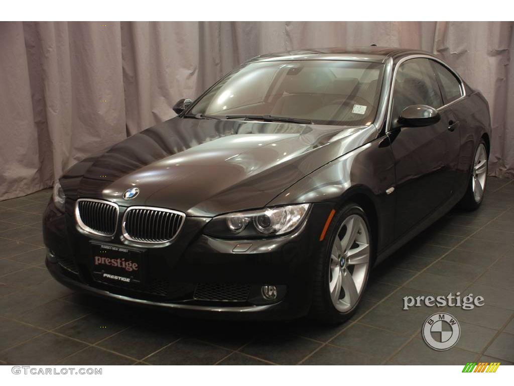 2008 3 Series 335i Coupe - Jet Black / Black photo #1