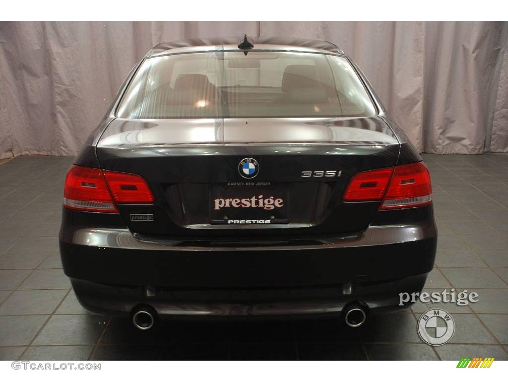 2008 3 Series 335i Coupe - Jet Black / Black photo #2
