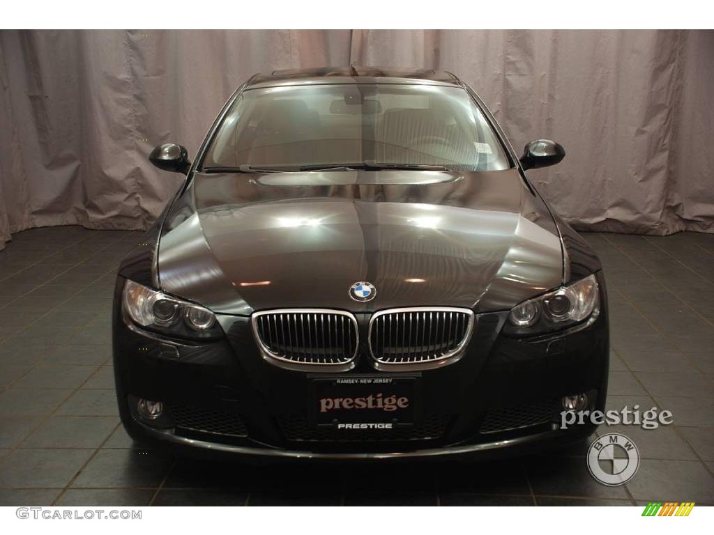 2008 3 Series 335i Coupe - Jet Black / Black photo #6