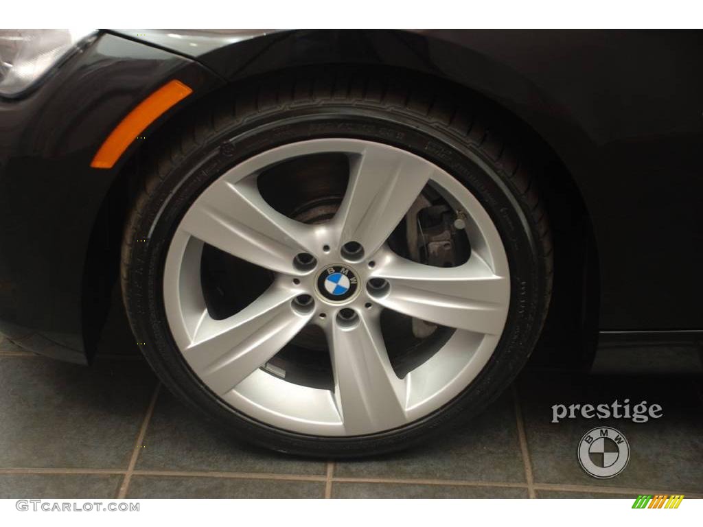 2008 3 Series 335i Coupe - Jet Black / Black photo #8