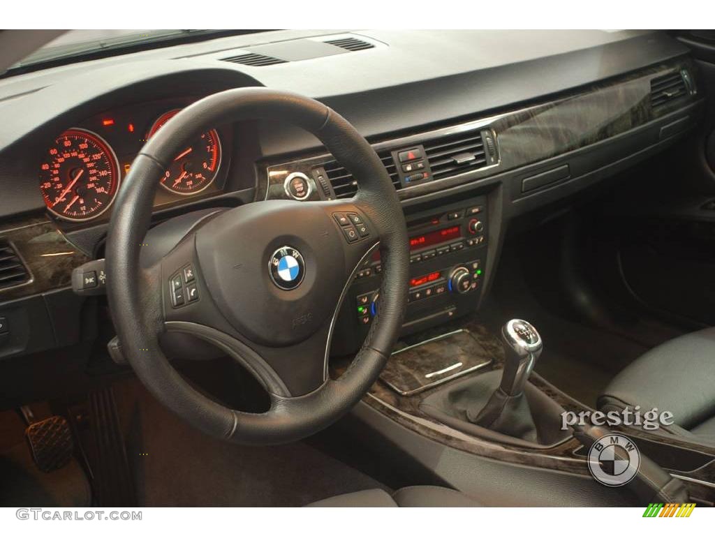 2008 3 Series 335i Coupe - Jet Black / Black photo #13