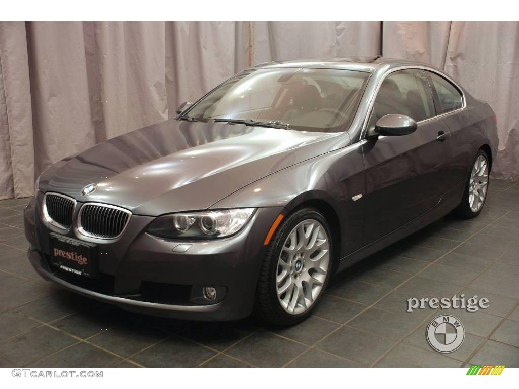 2008 3 Series 328i Coupe - Sparkling Graphite Metallic / Black photo #1