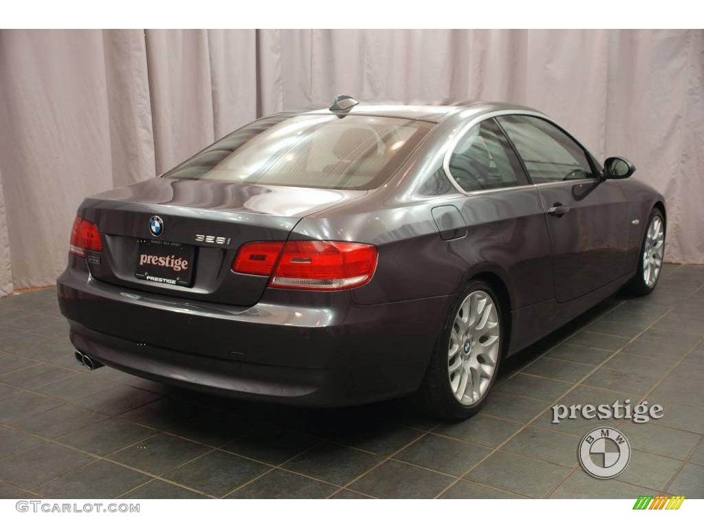 2008 3 Series 328i Coupe - Sparkling Graphite Metallic / Black photo #2