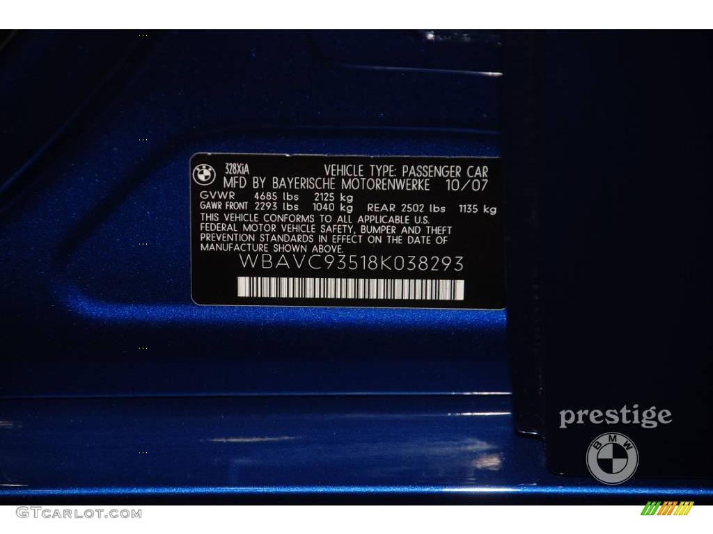 2008 3 Series 328xi Sedan - Montego Blue Metallic / Beige photo #10