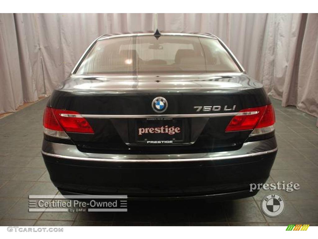 2007 7 Series 750Li Sedan - Jet Black / Black photo #2