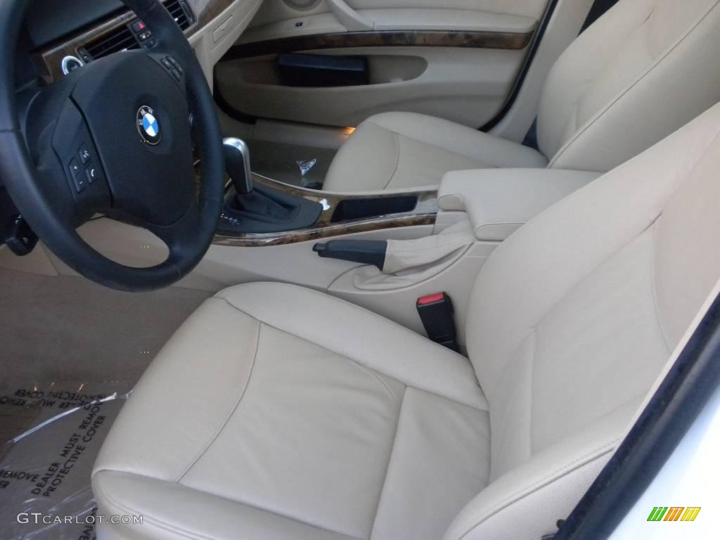 2007 3 Series 328i Wagon - Alpine White / Beige Dakota Leather photo #7