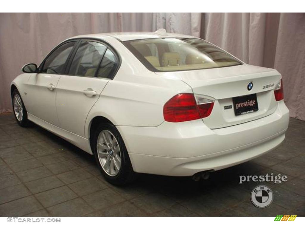 2006 3 Series 325xi Sedan - Alpine White / Beige photo #3