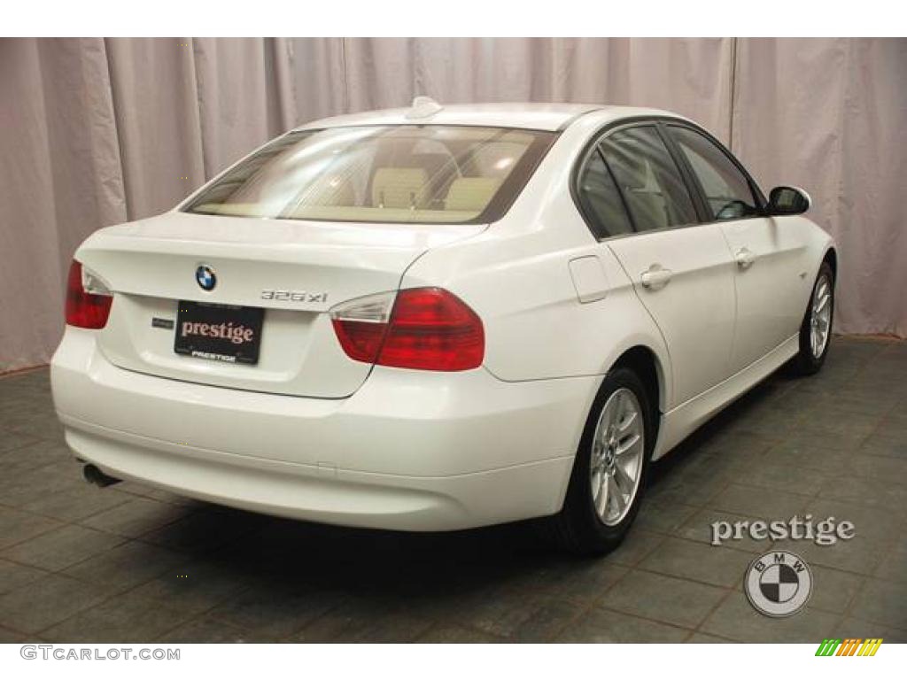 2006 3 Series 325xi Sedan - Alpine White / Beige photo #5