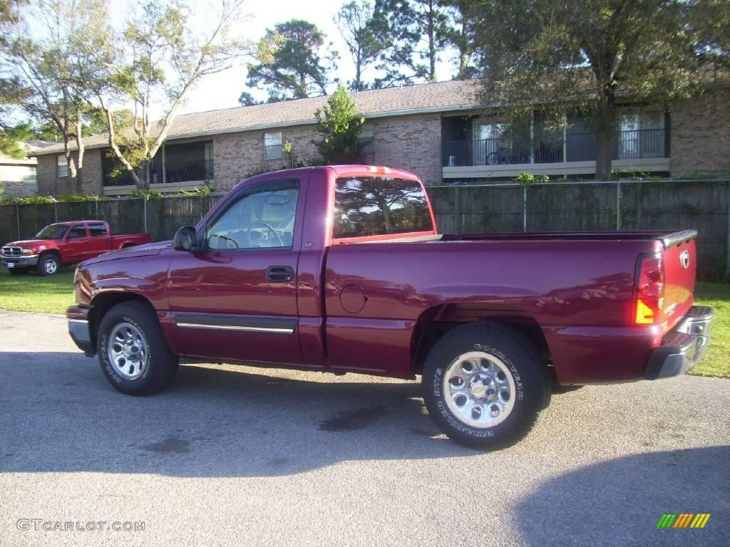 2006 Silverado 1500 LT Regular Cab - Sport Red Metallic / Tan photo #1