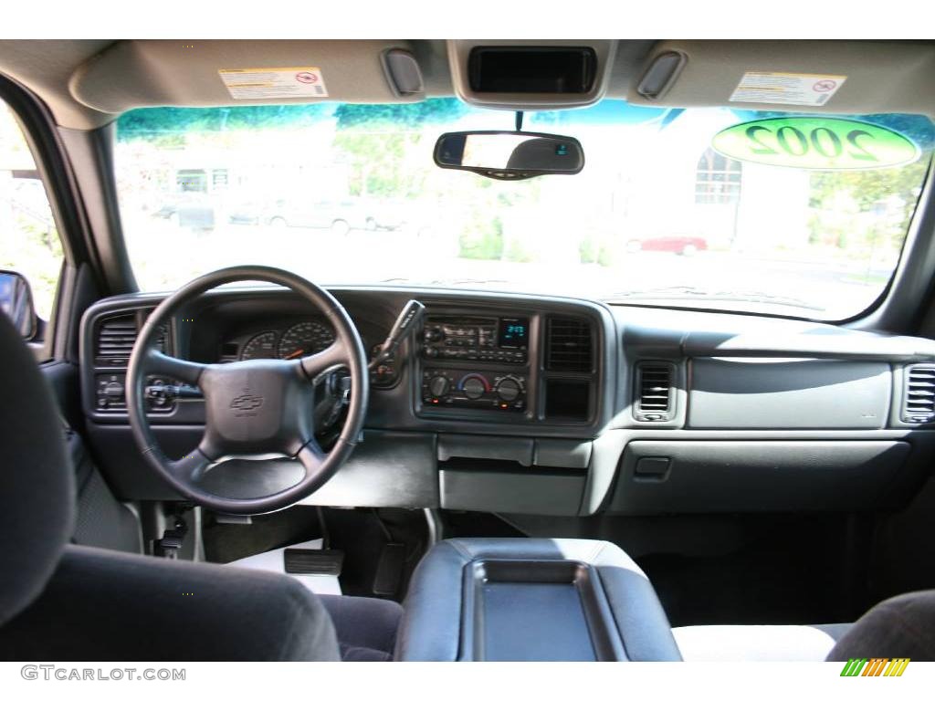 2002 Silverado 1500 HD LS Crew Cab 4x4 - Indigo Blue Metallic / Graphite Gray photo #7