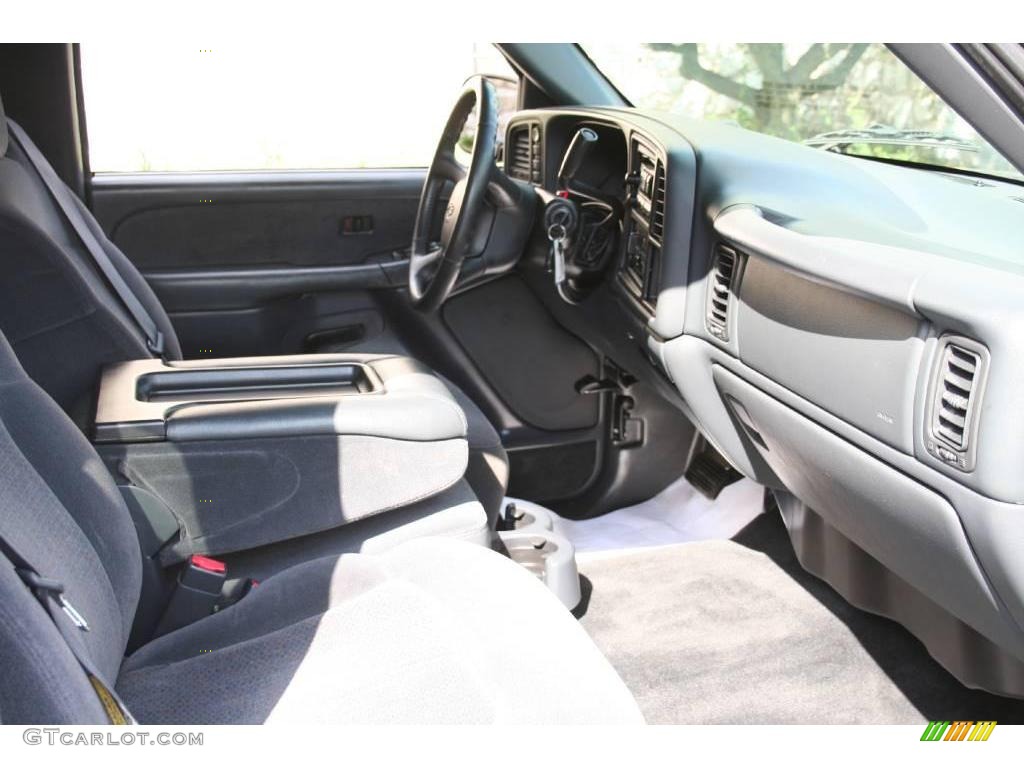 2002 Silverado 1500 HD LS Crew Cab 4x4 - Indigo Blue Metallic / Graphite Gray photo #9