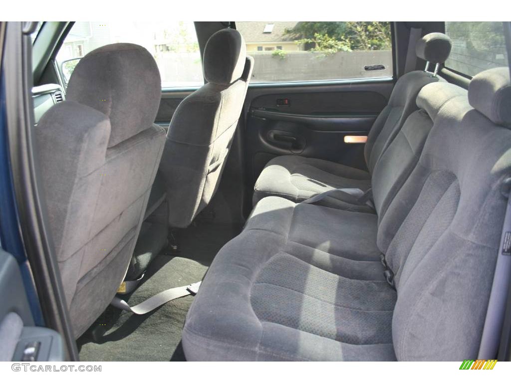 2002 Silverado 1500 HD LS Crew Cab 4x4 - Indigo Blue Metallic / Graphite Gray photo #10