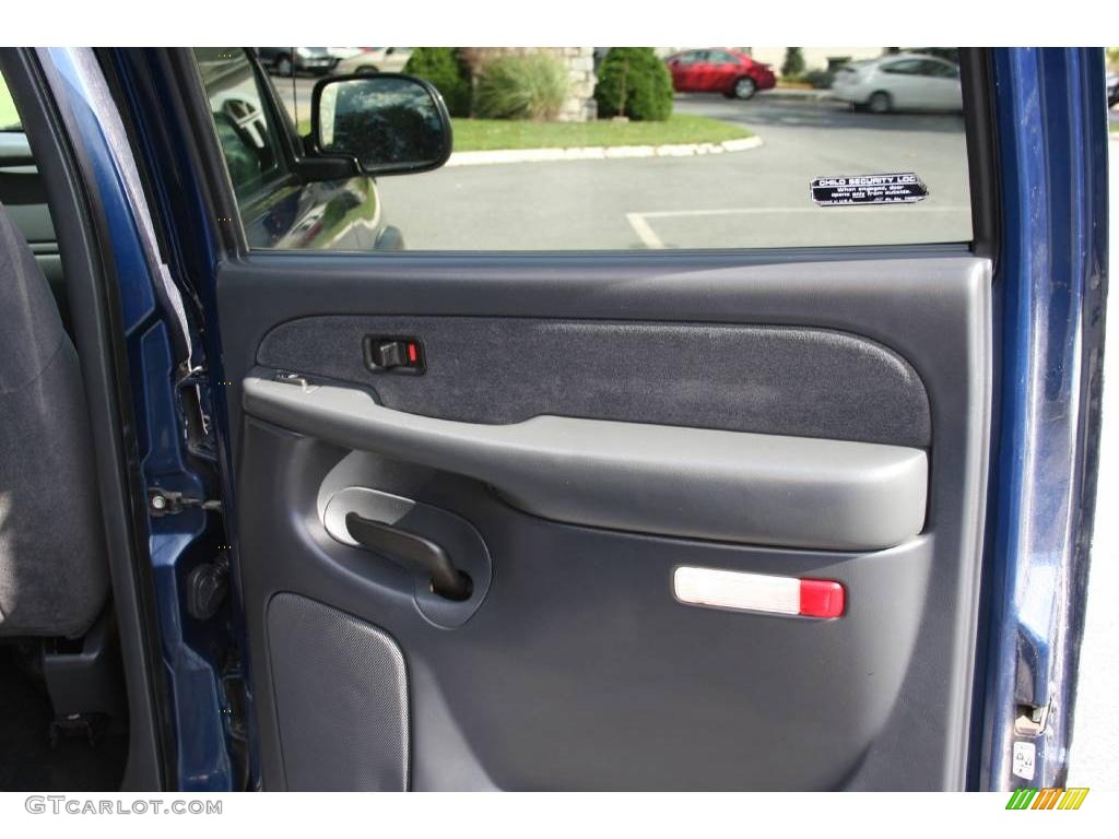 2002 Silverado 1500 HD LS Crew Cab 4x4 - Indigo Blue Metallic / Graphite Gray photo #13
