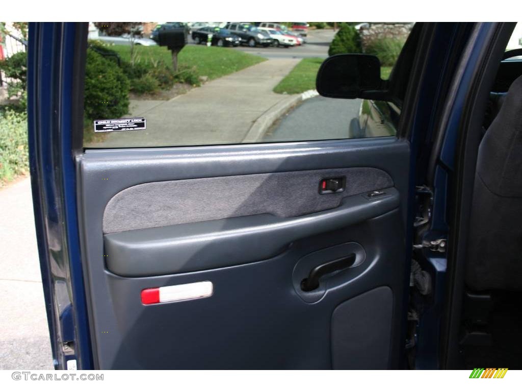 2002 Silverado 1500 HD LS Crew Cab 4x4 - Indigo Blue Metallic / Graphite Gray photo #15