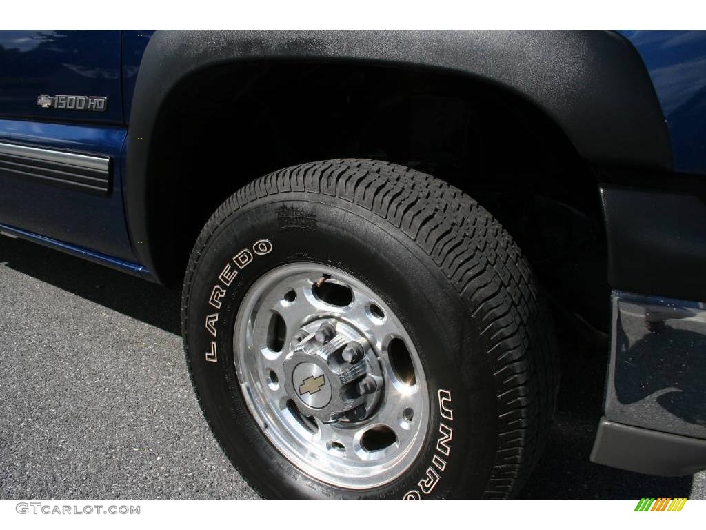 2002 Silverado 1500 HD LS Crew Cab 4x4 - Indigo Blue Metallic / Graphite Gray photo #17