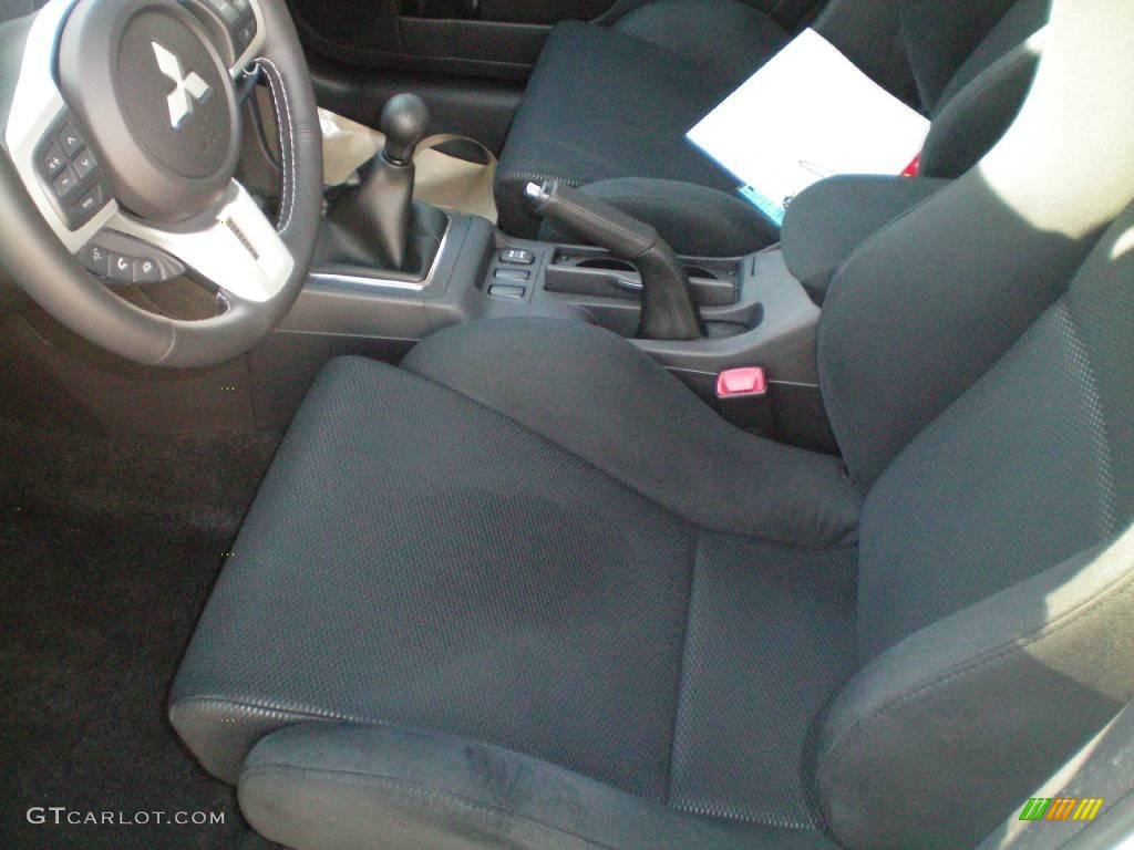 2010 Lancer Evolution GSR - Wicked White / Black Sport Fabric photo #2