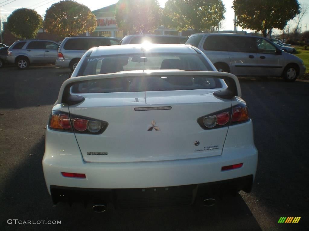 2010 Lancer Evolution GSR - Wicked White / Black Sport Fabric photo #9