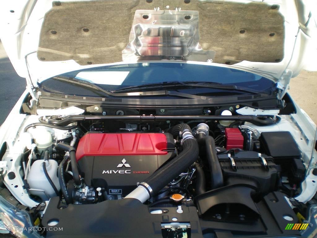 2010 Lancer Evolution GSR - Wicked White / Black Sport Fabric photo #15