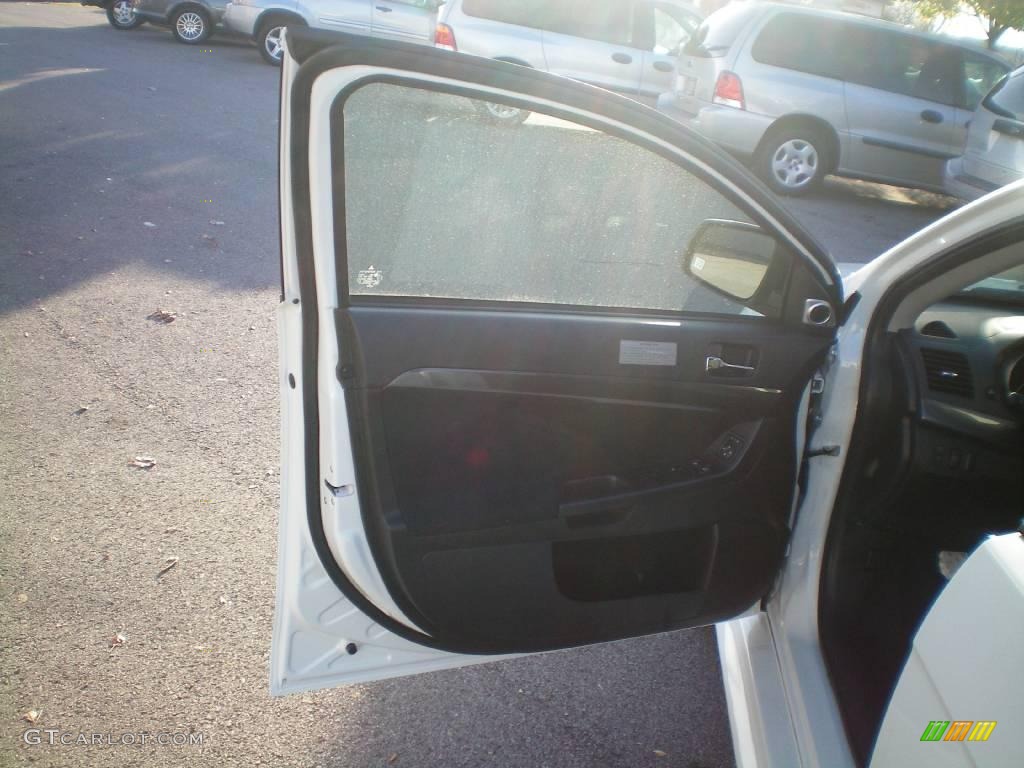 2010 Lancer Evolution GSR - Wicked White / Black Sport Fabric photo #16