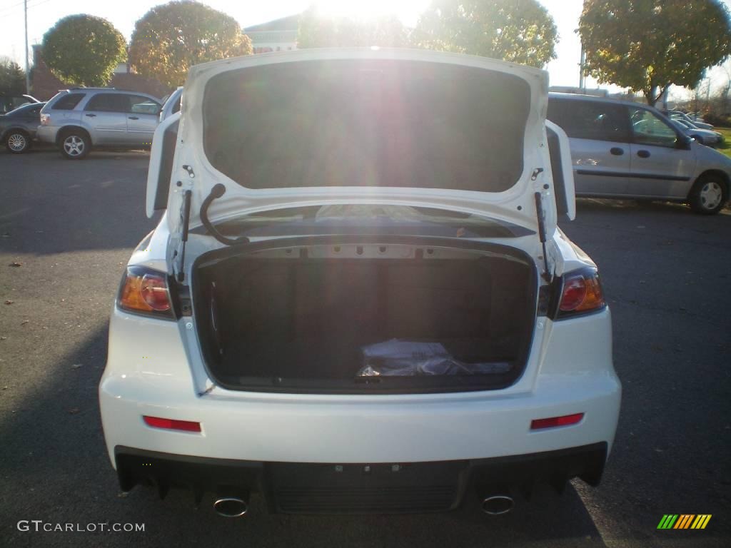 2010 Lancer Evolution GSR - Wicked White / Black Sport Fabric photo #18