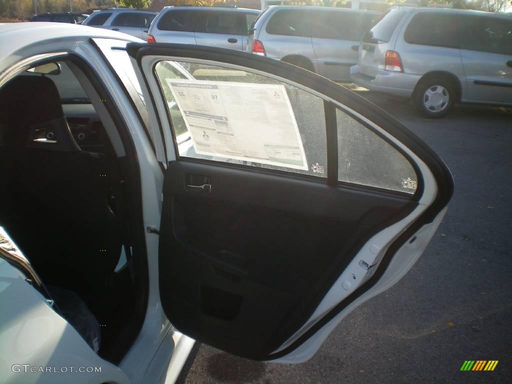 2010 Lancer Evolution GSR - Wicked White / Black Sport Fabric photo #20