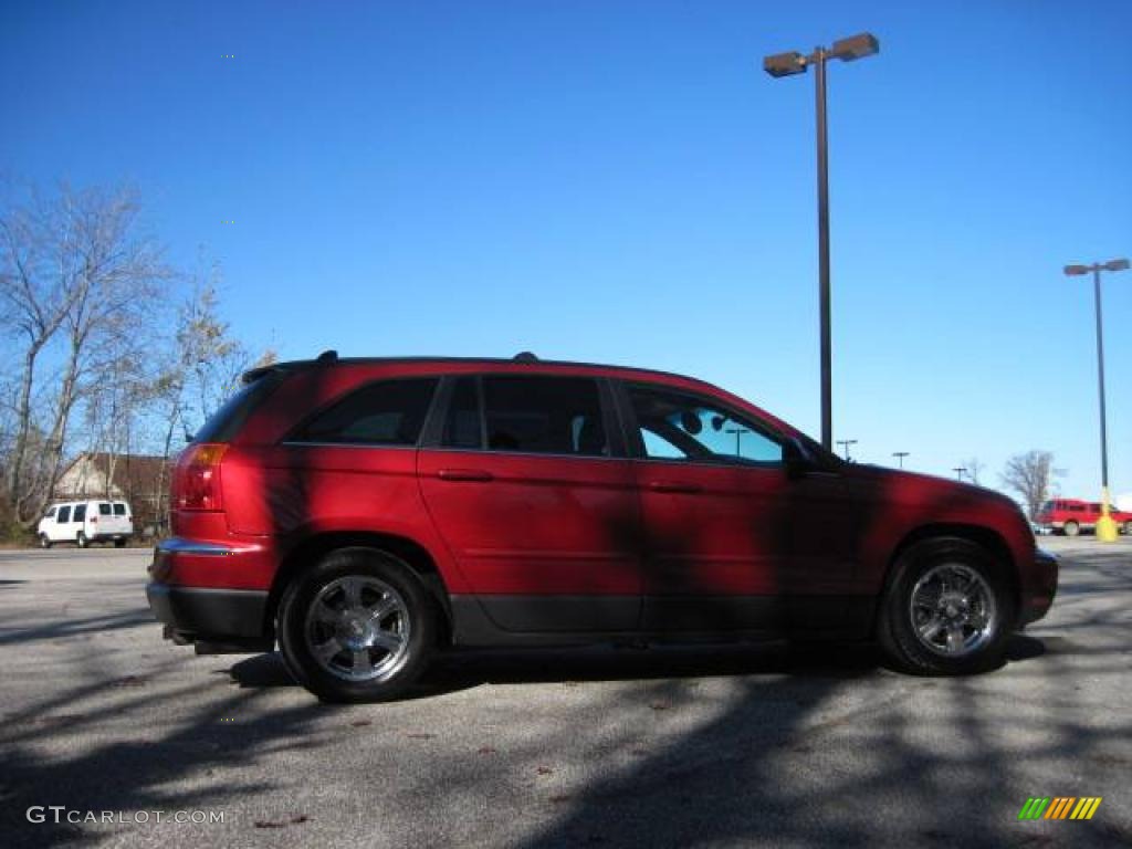 2005 Pacifica Touring AWD - Inferno Red Crystal Pearl / Dark Slate Gray photo #4