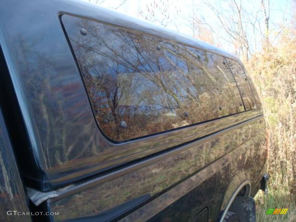 1996 F250 XL Extended Cab 4x4 - Dark Tourmaline Green Metallic / Beige photo #5