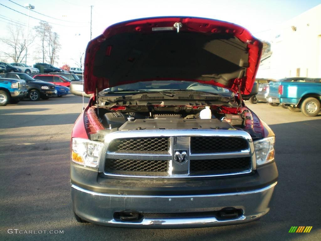 2010 Ram 1500 ST Regular Cab - Inferno Red Crystal Pearl / Dark Slate/Medium Graystone photo #12