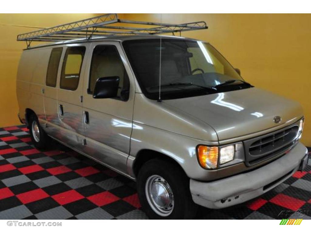 2000 E Series Van E150 Commercial - Harvest Gold Metallic / Medium Graphite photo #26