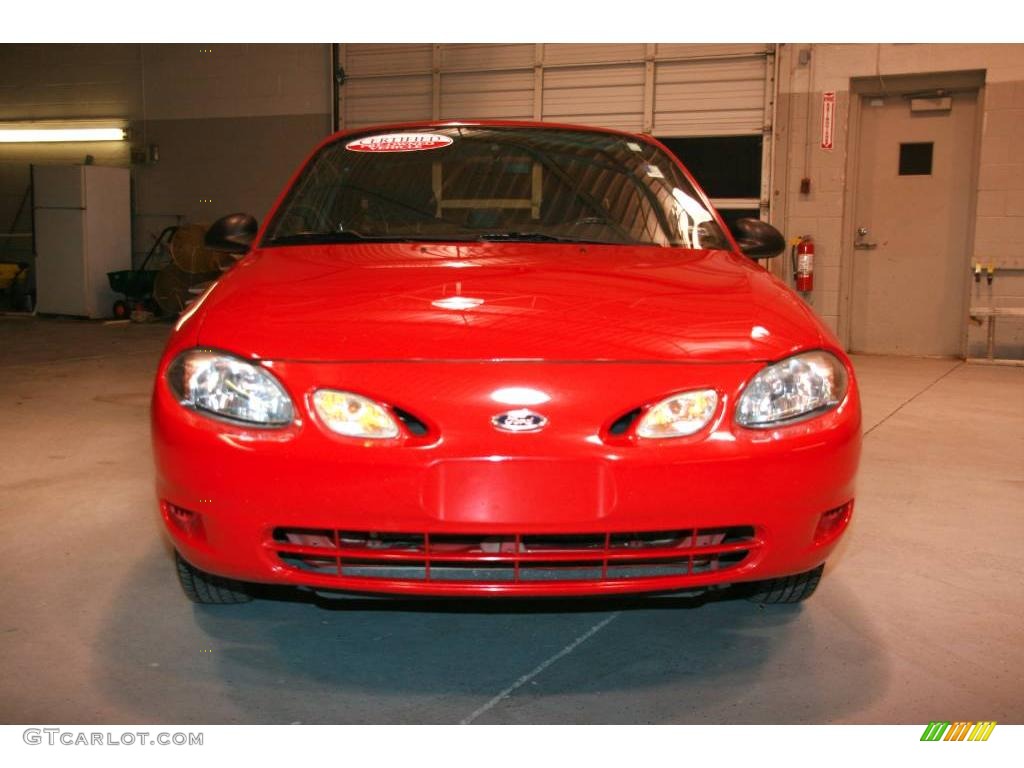 2002 Escort ZX2 Coupe - Bright Red / Dark Gray photo #2
